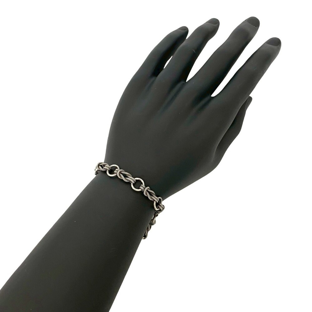 HERMES Silver Charm Bracelet
